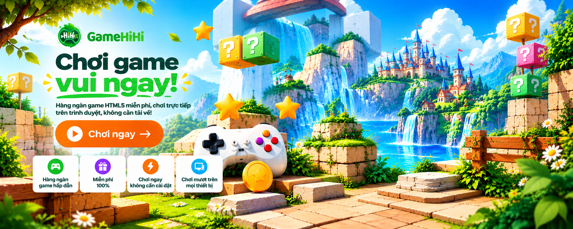 Banner quảng bá GameHiHi